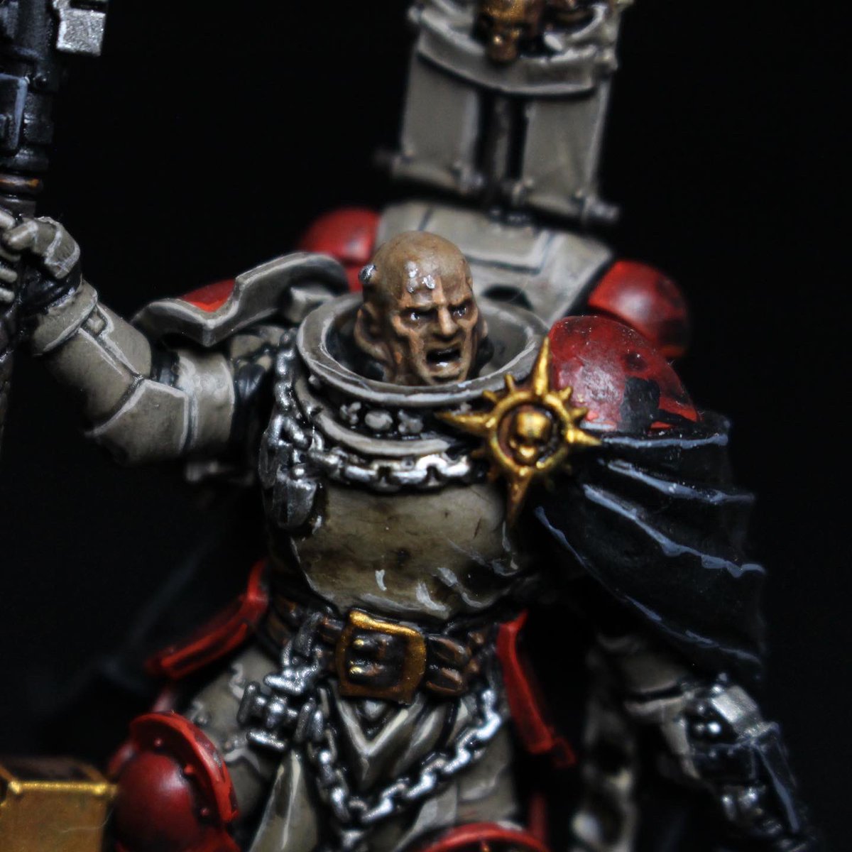SodenGames's tweet photo. Chapter Master Carto Gatous of the Cross Hammers. A bit of an upgrade from his model I made about 11 years ago. #paintingwarhammer #WarhammerCommunity #warmonger #gamesworkshop #warhammer40k #paintingminiatures #warhammer #spacemarines #chaptermaster https://t.co/IEmIsdmQ9c