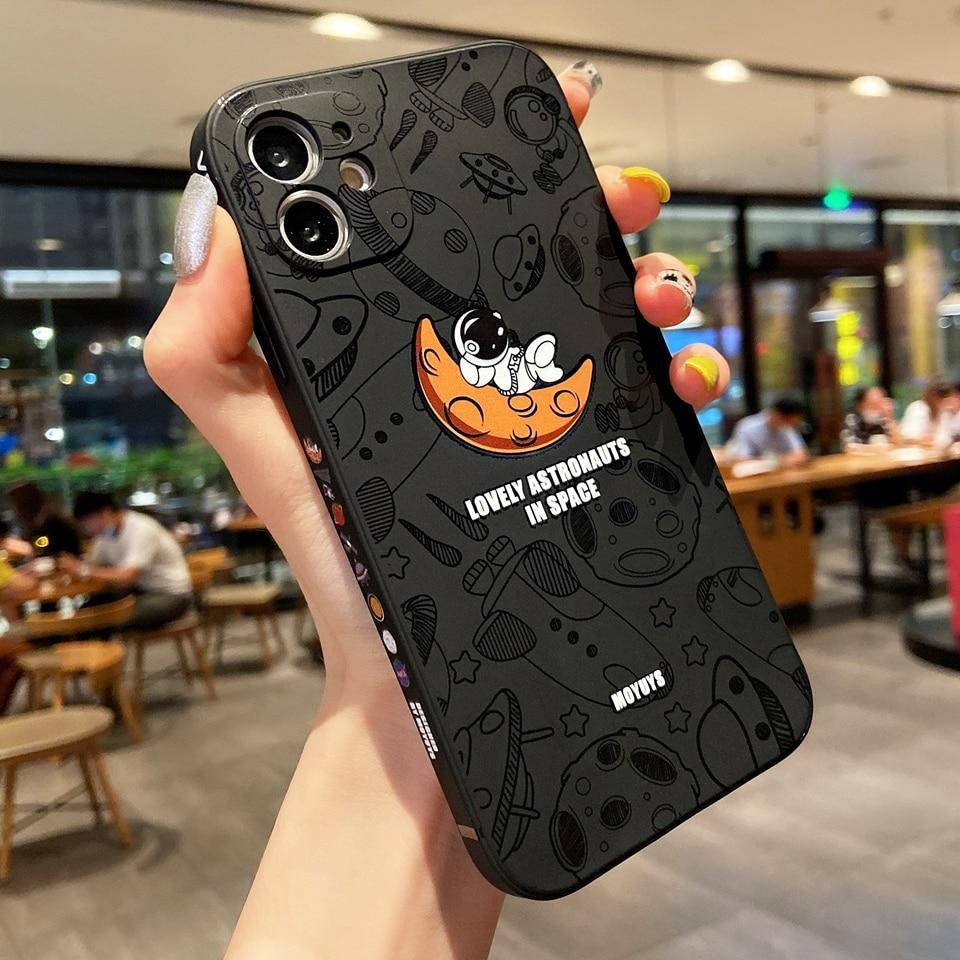 TouchyStyle's tweet photo. 🐣. Offer Xtras! Cute Phone Cases For iPhone 11 12 Pro Max 7 8 Plus Xs X Xr 13 Astronaut Moon Cartoon Space for $15.50 #designerinspired #affordablestyle https://t.co/dmvs6gXLar