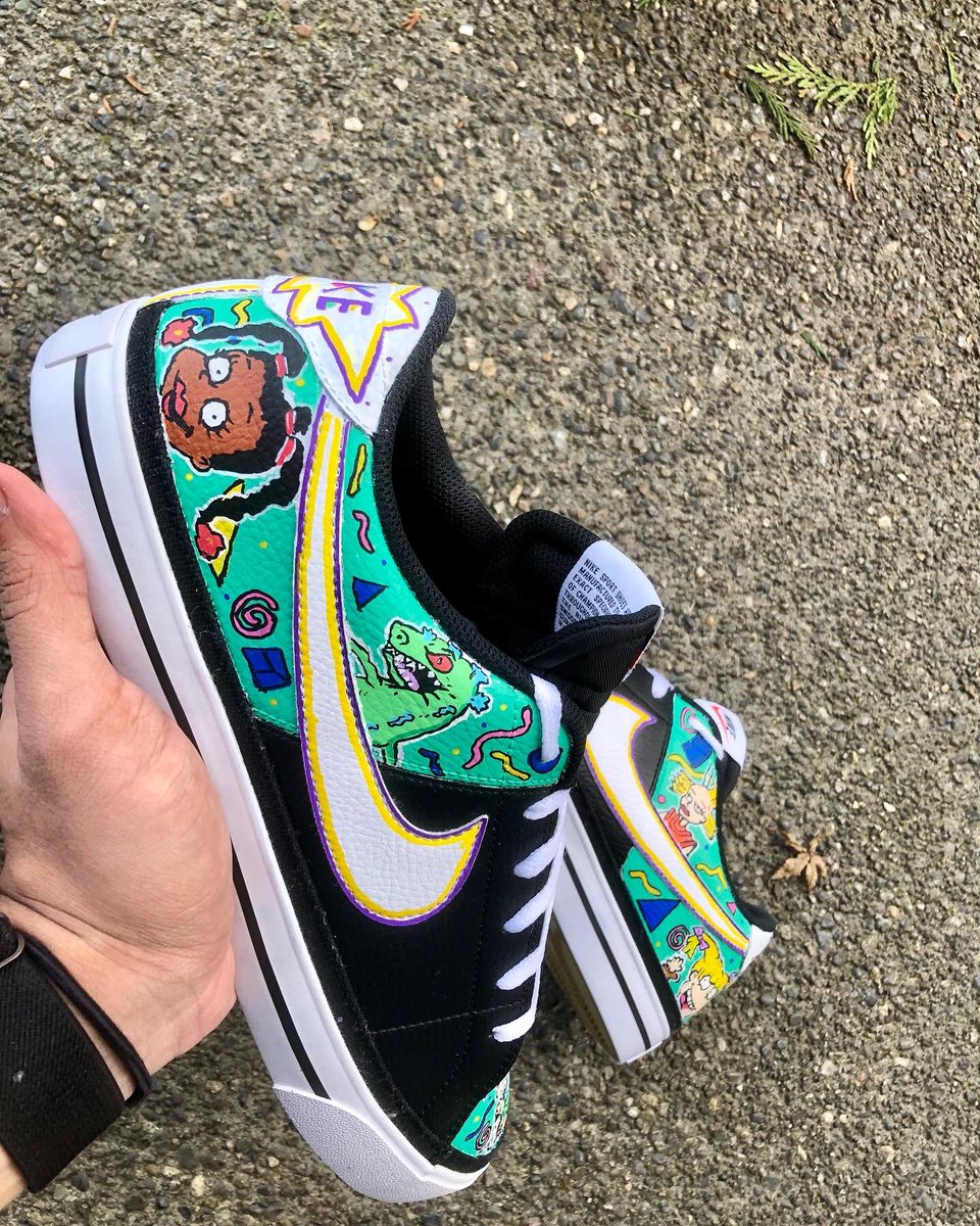 ETiceson's tweet photo. Rugrats custom shoes by me 🤙🏽 https://t.co/9IHD8TXtwg