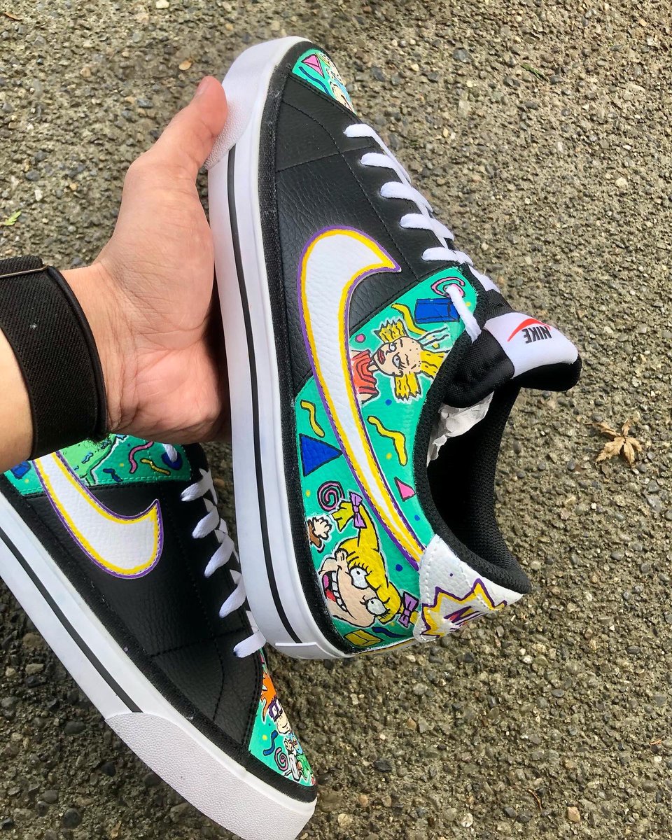 ETiceson's tweet photo. Rugrats custom shoes by me 🤙🏽 https://t.co/9IHD8TXtwg