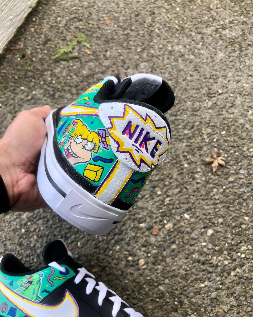 ETiceson's tweet photo. Rugrats custom shoes by me 🤙🏽 https://t.co/9IHD8TXtwg