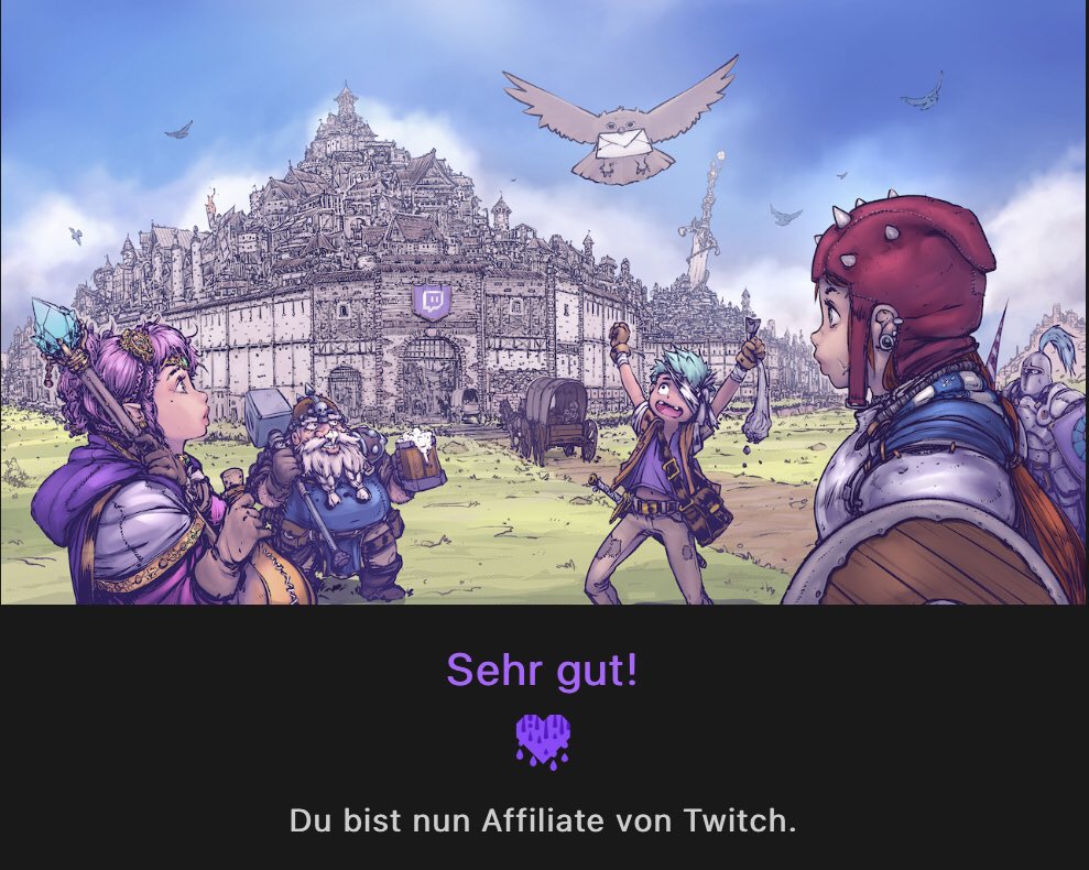 ScytheofSeraph's tweet photo. We‘re now Affiliates on @TwitchDE! 🤩 https://t.co/R4HCcLCB68