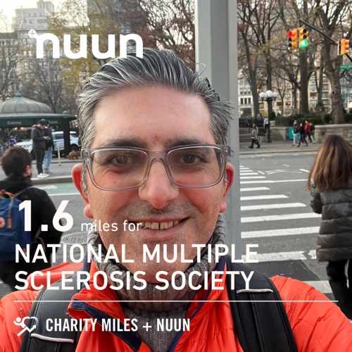 bccdny's tweet photo. 1.6 @CharityMiles 4 @mssociety Ty @nuunhydration. Join the #muuvment! #nuunlife #MS #FinishMS #WalkMS #DespiteMS #KickMS #EndMS #spoonie https://t.co/L8kufk3WO3