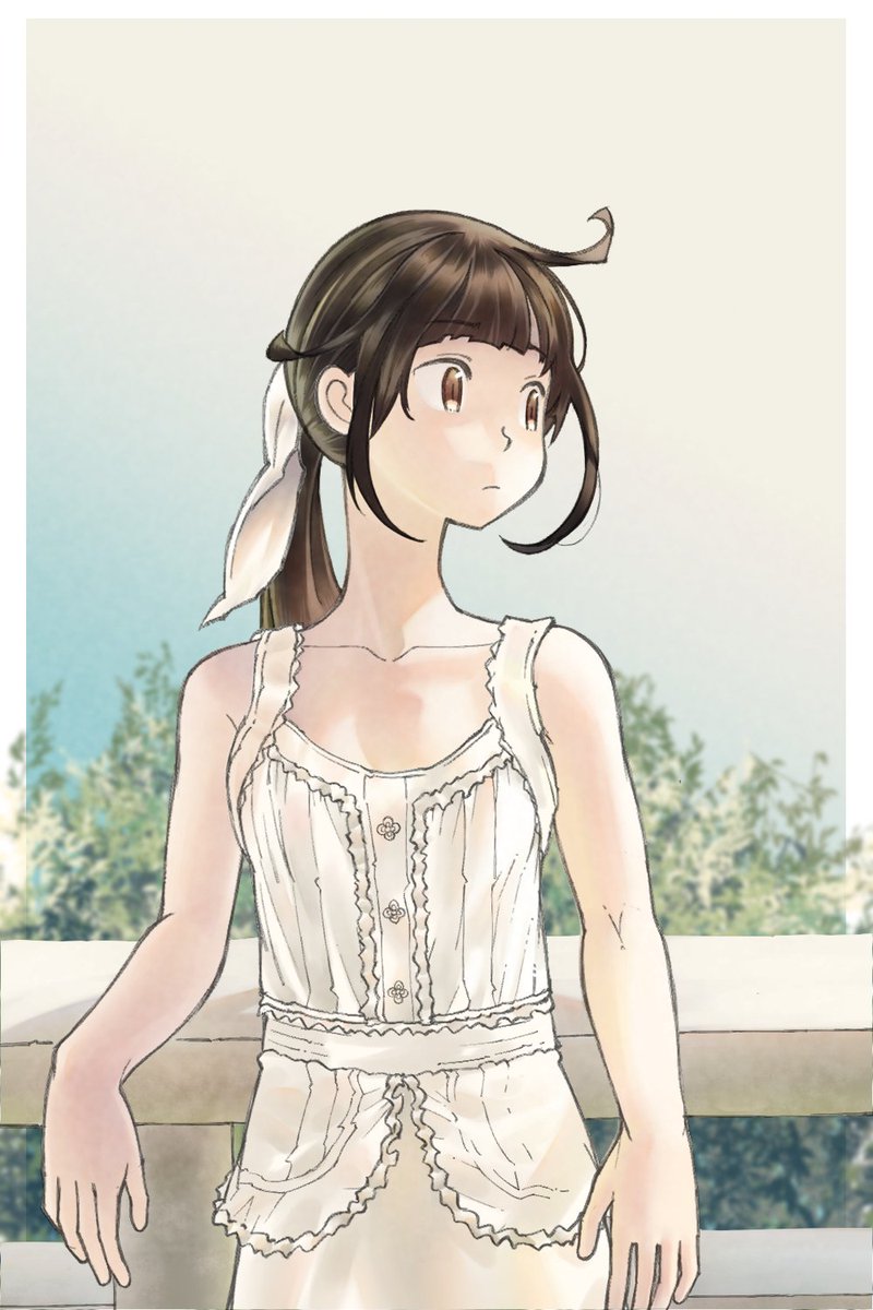 WasabiYam's tweet photo. Practice coloring by used ref from real pic! 
01
Uhh... girl on balcony?(ﾟдﾟ；) https://t.co/ENs2Dw1T6y