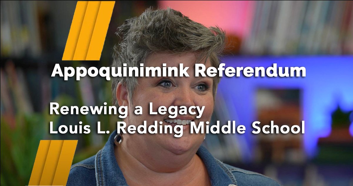 On Tuesday, we are asking residents to vote to rebuild and expand the historic Louis L. Redding Middle School. PLEASE WATCH our final video about this important undertaking and what it will mean for our community, bit.ly/Critical-Piece. For voting info, edne.tw/n761182.