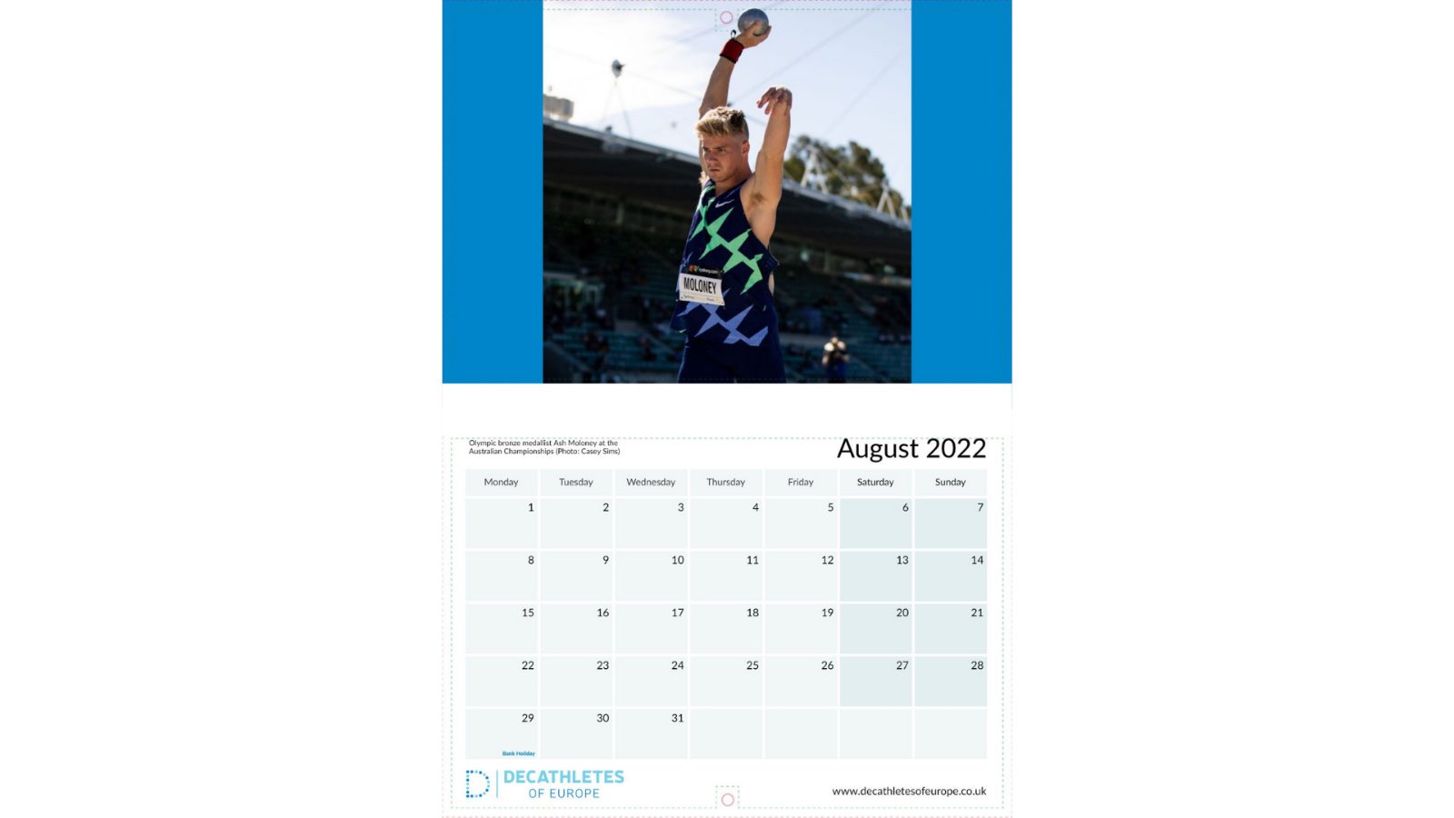 Decathletes Of Europe On Twitter: "The Decathletes Of Europe Decathlon 2022 Calendar Is Here! The Cover Star Is Euro Indoor 🥉Medal List Paweł Wiesiolek, After Setting A Pb In His 5Th Decathlon