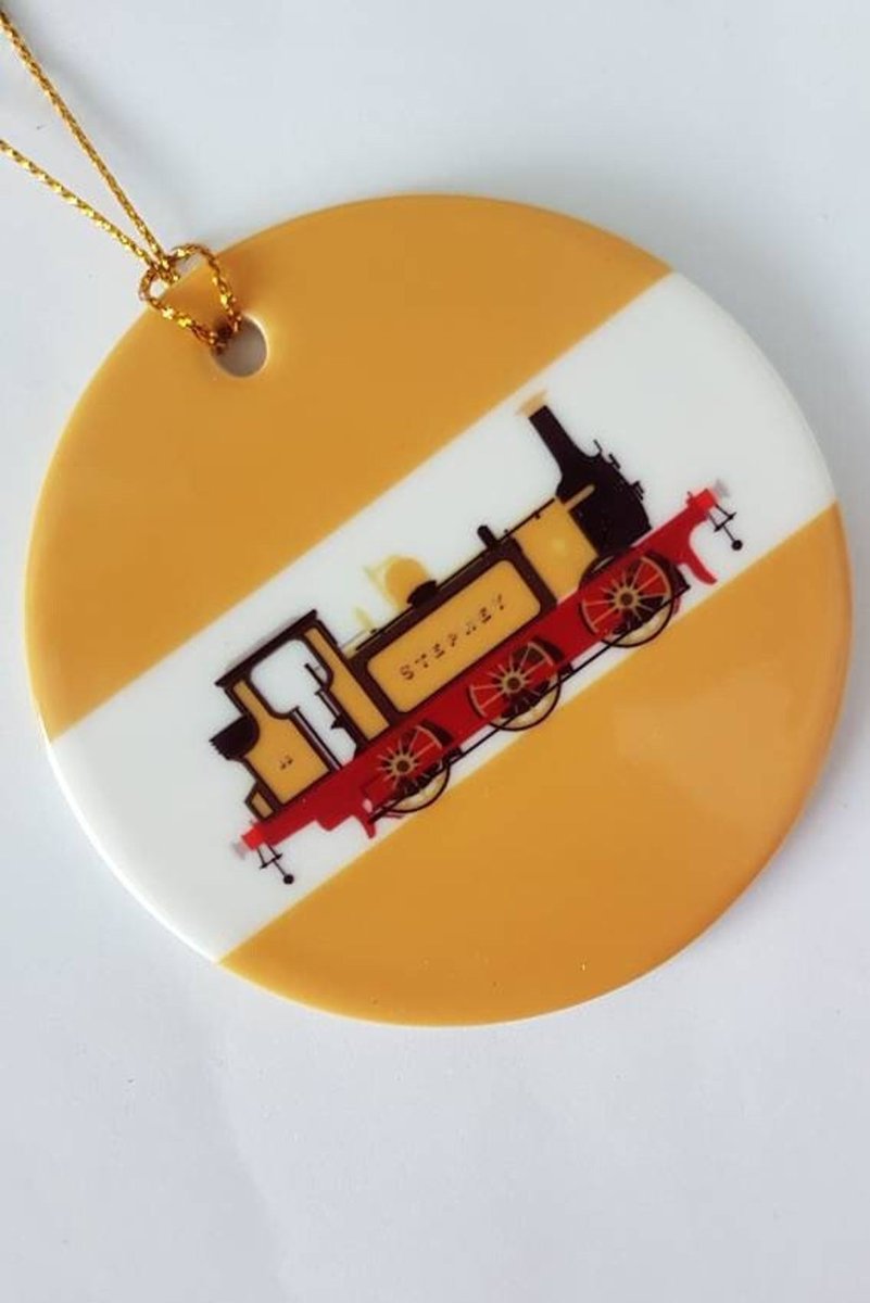 Ontherails2's tweet photo. We have single sided and double sided ornaments for your Christmas Tree!

- 25 designs available  
- 3" diameter ceramic disc
- Gold hanging thread included
- £9.99 (single) / £10.99 (double)

https://t.co/dSLmXSb0Be

#EarlyBiz
#Christmasgifts #ChristmasTree #traintwitter https://t.co/7w5LcLmEgd