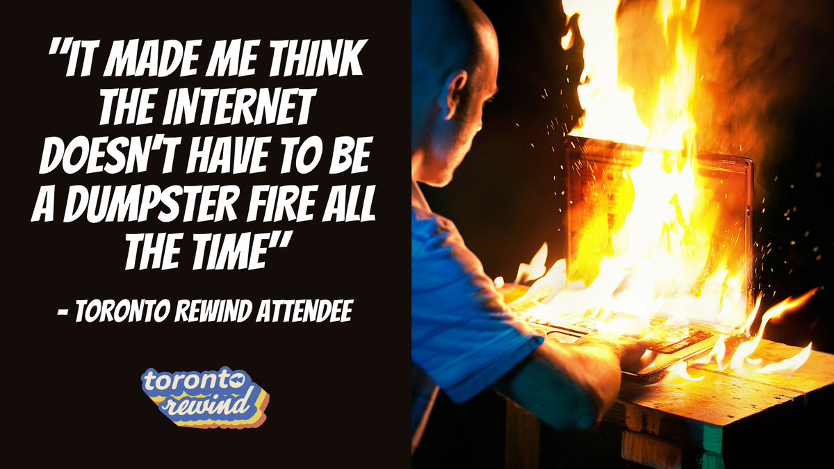 toronto_rewind's tweet photo. Still need a reason to join us on Dec. 15? Toronto Rewind has a 99.9999 % chance of restoring your faith in the internet 🖥️

Buy your ticket to see our final show for 2021 👉 https://t.co/y4RI6tUEWo https://t.co/aW4A9SJxVP