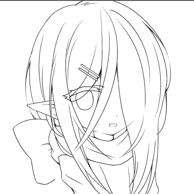 線画がぶっといことに今気づいた 