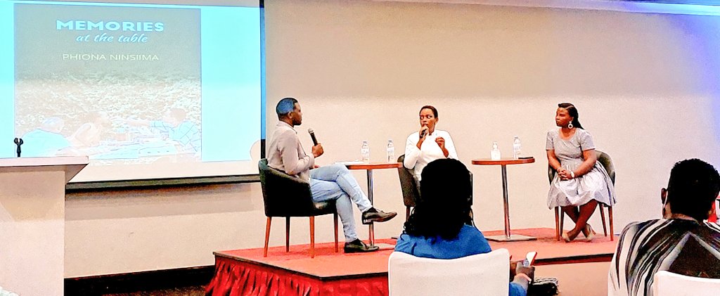 Wonderful book, wonderful event - well done Phiona Ninsiima 👏

"MEMORIES at the table" is not just about food but sharing stories...

Amazed to learn also about the cooking lessons 👌
<a href="/USAmbRwanda/">U.S. Embassy Kigali</a> <a href="/umulisa_jede/">Jede Umulisa</a> <a href="/igirerwandaorg/">Igire Rwanda Organization</a> <a href="/AwepRwanda/">AWEP Rwanda Chapter</a> <a href="/unwomenrwanda/">UN Women Rwanda</a> <a href="/USADF/">U.S. African Development Foundation</a> <a href="/RwandaGender/">Ministry of Gender & Family Promotion | Rwanda</a>