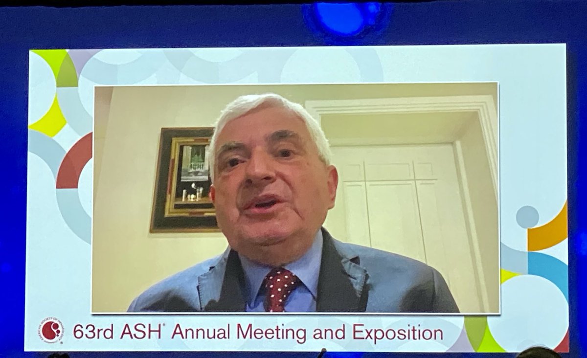 Dr Anthony Goldstone receiving the ASH 2021 Mentor Award. Congratulations Tony!