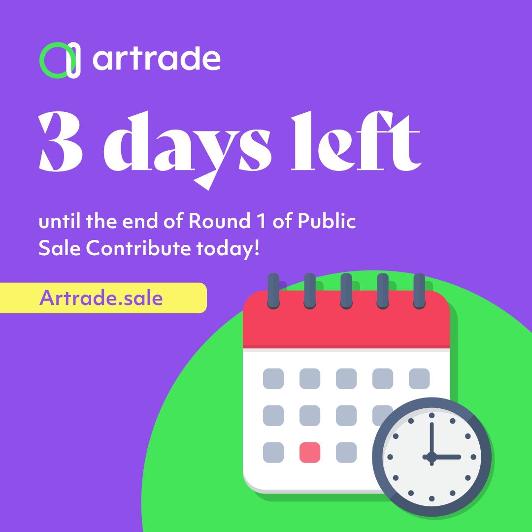 ArtradeApp's tweet photo. We are excited to announce that we are providing premium referral benefits before the completion of our first round of Public Sale!
 
For each person you refer to our sale,  you will receive a bonus of 8% of whatever they buy and they will receive a 4% bonus too!
 
#ATR #Artrade https://t.co/wAvjQZi8rR