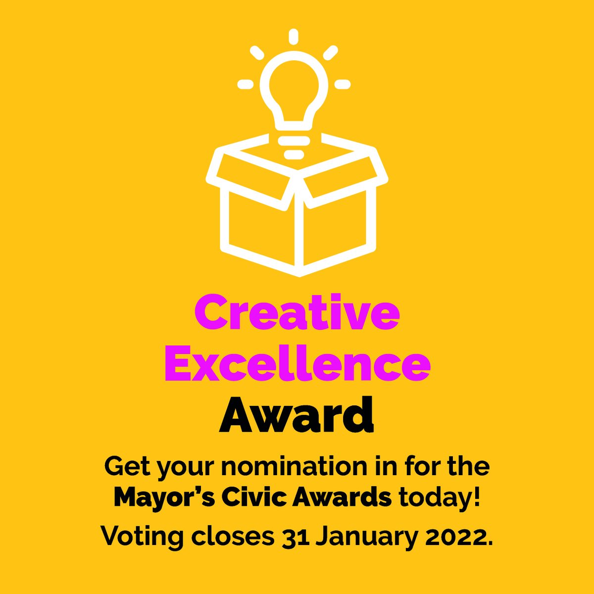 The countdown is on to vote in the Mayor’s Civic Awards.

This award is for those who have helped raise the profile of arts in NEL, helping to make things happen and giving our communities the chance to express themselves creatively.

Nominate today! nelincs.gov.uk/your-council/m…