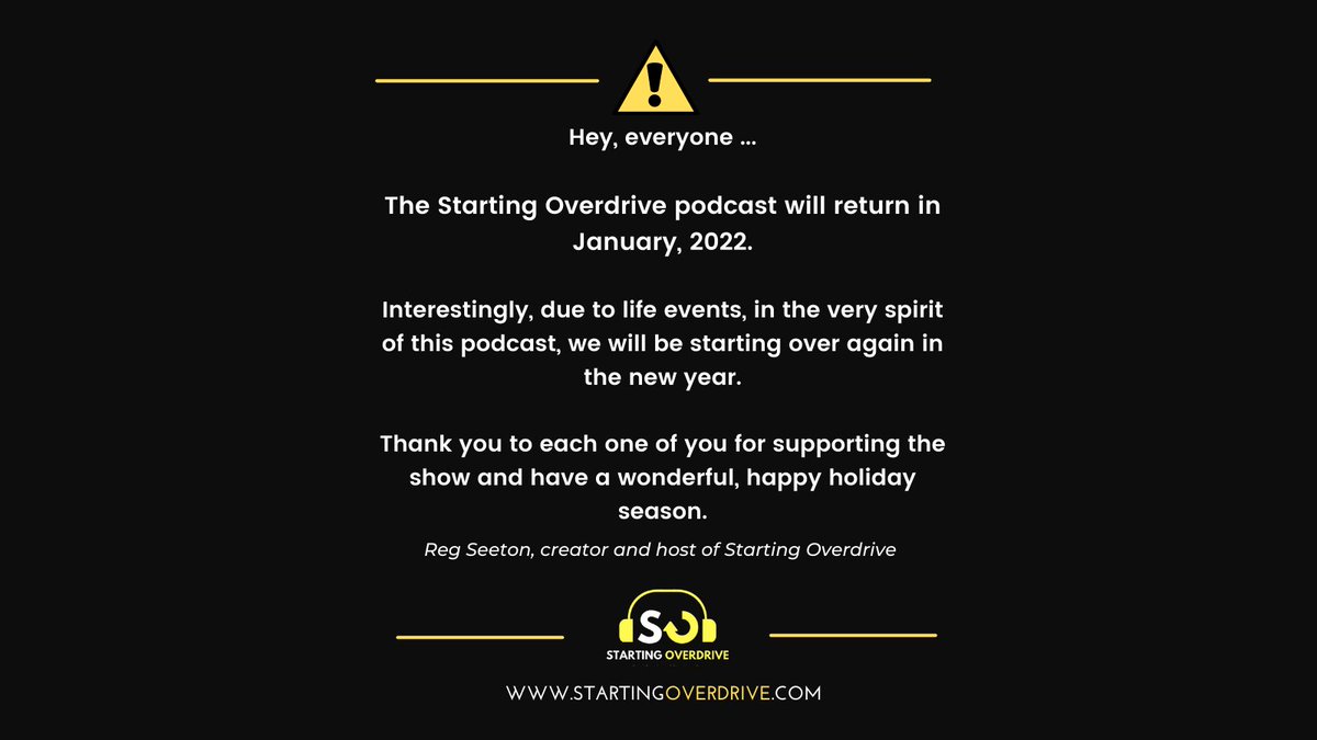 Starting Overdrive Podcast tweet media