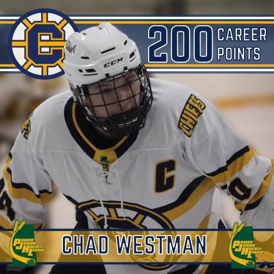 🔥🔥 C A P T A I N  2 0 0 🔥🔥

Last night with his second goal of the game; Chiefs Captain, Chad Westman hit 200 CAREER POINTS. 

Congratulations Chad!