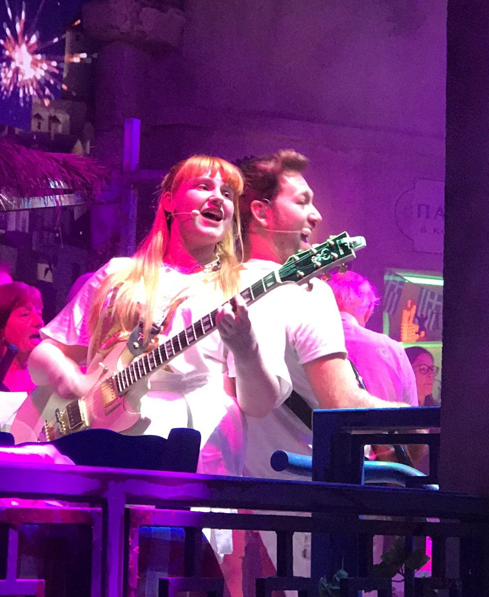 KayceeMay51's tweet photo. Wow just wow!Just watched @jasminemayrose perform @mammamiapartyuk absolutely brilliant,so much to have learnt, 27 songs, playing 4 instruments, singing &amp; choreo! What a superstar.All involved in getting her there should be so proud. I know I am!! So so mega proud! @theMTAonline https://t.co/wHSmVVGD07