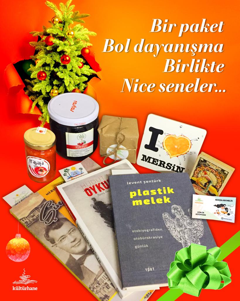 Kulturhanemiz's tweet photo. Çok yaşlandığımız bir yılın daha yüzdük yüzdük kuyruğuna geldik. Yeni yılın bu yılı aratmaması umuduyla seneyi dayanışmayla kapatalım istiyoruz. Sizler için bir yılbaşı paketi hazırladık; tek sepetin içine envai çeşit dayanışma sığdırmaya çalıştık+ https://t.co/cz43eRyt8W