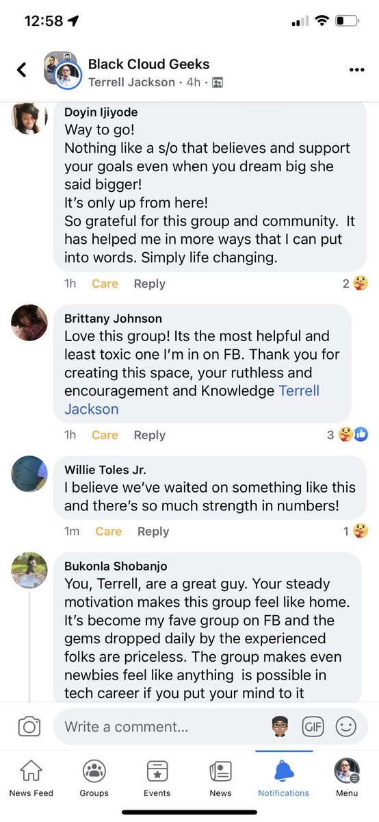 blackcloudgeeks's tweet photo. I would like to thank all the members of #blackcloudgeeks for making the group would it is today. Today we’ve reached 5k members with members have been gaining certifications, landing roles and coaching others. Great job everyone! #BlackTechTwitter  #Microsoft #Amazon #Google https://t.co/wo6t4B3Gva