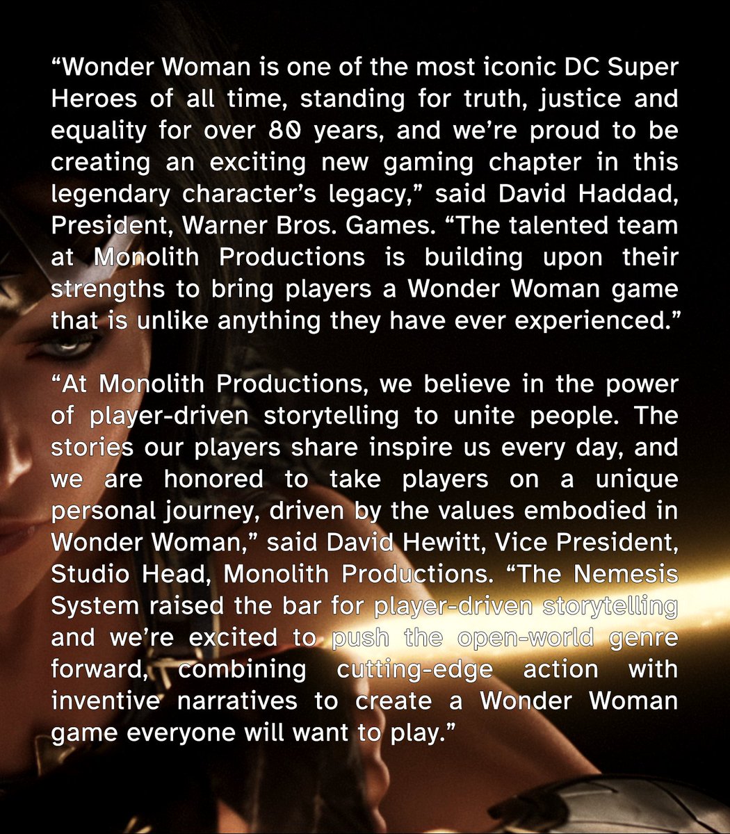 Wonder Woman Game Updates tweet media