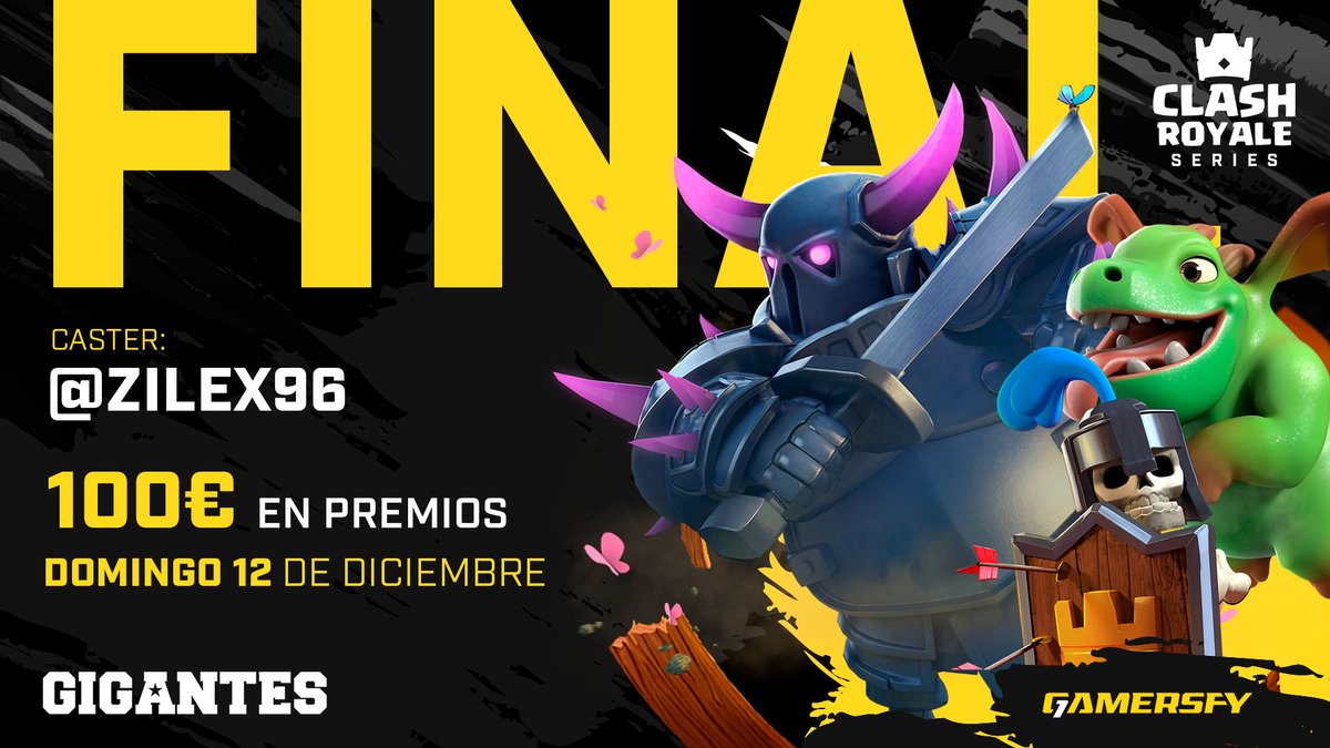 ¡ES HOY! ¡ES HOY! 🤯

Llega la final de la CLASH ROYALE SERIES tras 4 clasificatorios. 😏

¿Están preparados embajadores? 😌
- <a href="/CriscerpeCR/">Cristina</a>
- <a href="/MrFran_CR/">Mister Fran</a>
- <a href="/oller_yan/">yan</a>
- <a href="/WallaceCR_/">Wallace</a> 

Nos vemos a las 21:00h en el canal de twitch de @Zilex96. 😁

📺| Twitch.tv/ZilexX_