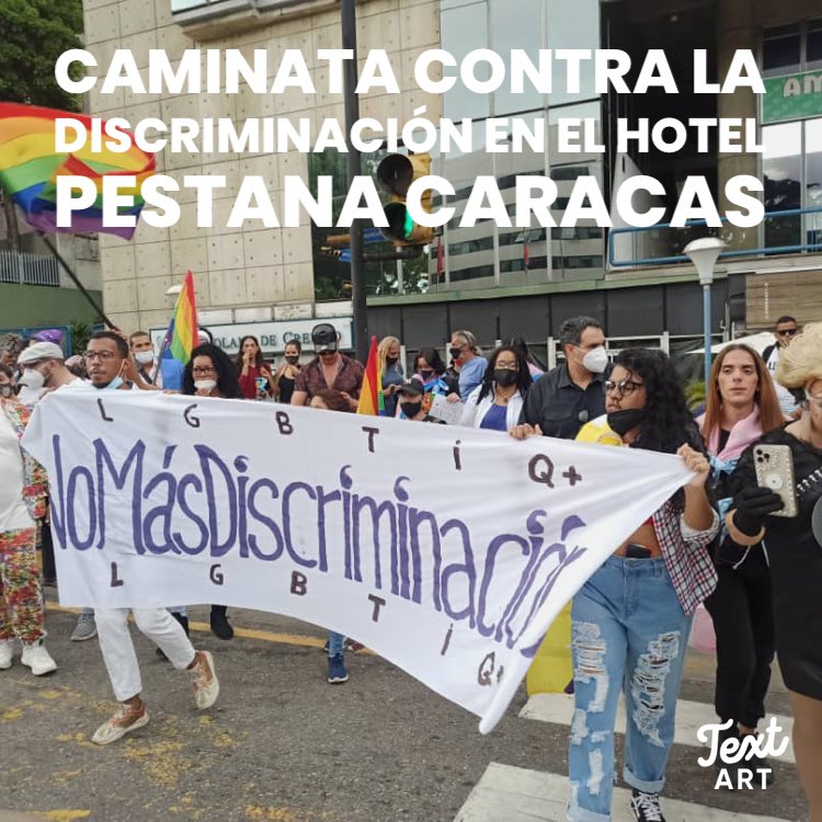 VE_Igualitaria's tweet photo. #Fotos caminata contra la discriminación realizada en Caracas. Vía @Pestana_Caracas 

Están @chikydivaccs, el animador José Gregorio Araujo,  @TamaraAdrian, @YauryMG por la Defensoria del Pueblo y @GneroConcienci1, @SomosMov @Uquira_ @paisnarradovzla, @_interseccional entre otras https://t.co/QediWIXull
