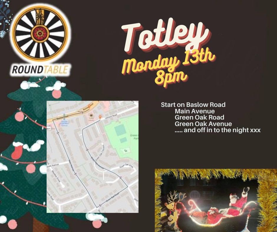 Monday 13th December, Santa will be visiting Sheffield, starting in Millhouses from 6pm, moving on to Dore for around 7pm and then Totley at 8pm. Check out the Santa Sleigh by Sheffield Round Table Facebook page for more info #sheffieldissuper #santa #rtbi