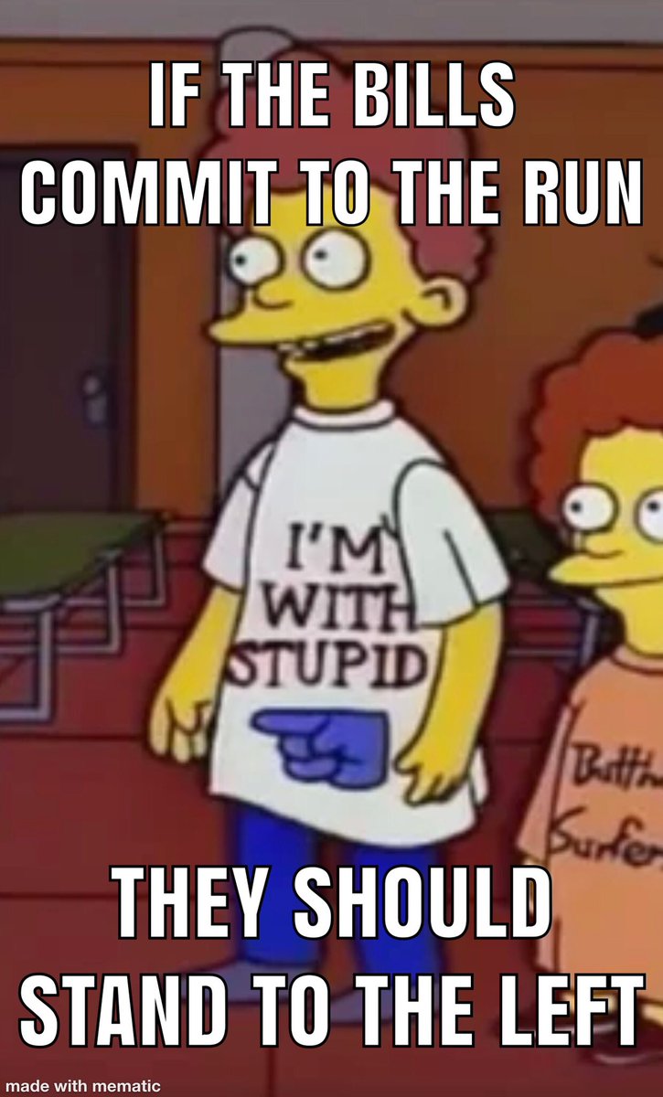 NOutterson's tweet image. Should the @BuffaloBills try to run today