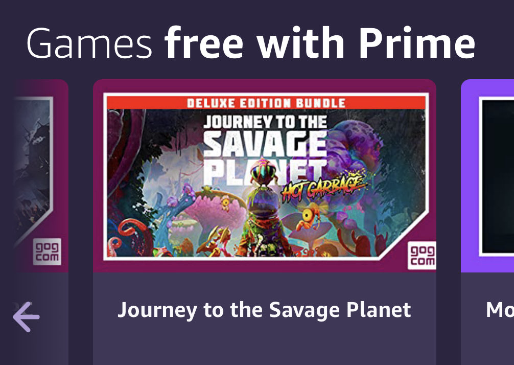 davyforce's tweet photo. Journey To The Savage Planet feat. Crazy TV commercials by yours truly and @smearballz now free on Prime Games: An awesome and fun game!! https://t.co/iT3YLAXIP0