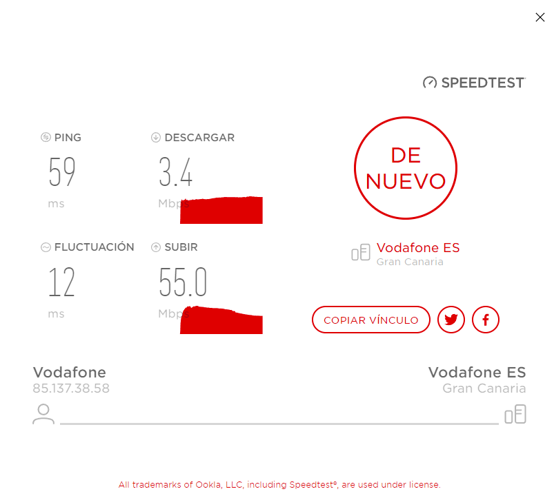 CSGO_SportsLive's tweet photo. @vodafone_es Llevo unos días con el internet demasiado lento, hablo del internet por cable, tengo 600/100 todo fenomenal hasta hade unos días... he hecho 3 test y me dan niveles bajísimos en descarga. https://t.co/a6Bu42jpUg