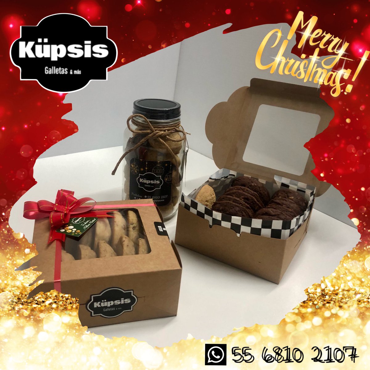 kupsisgalletas's tweet photo. Estamos listos para tomar pedidos para tus regalos 🎁 esta navidad 🪅 🎄🎅!!

Contáctanos!!! 
📲 https://t.co/o7opIg1AFa https://t.co/rvM8nV2p7Q