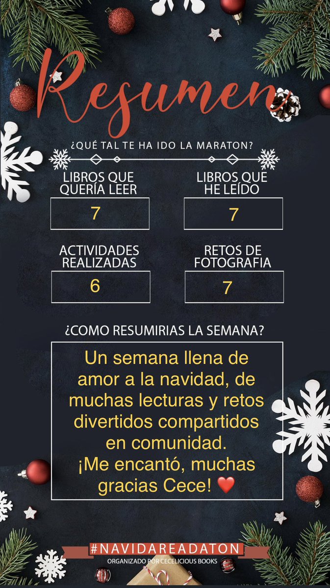 surfy99's tweet photo. Las últimas dos actividades! 😢
Muchas gracias @CeceLiciousBook por organizar esta increíble maratón, me divertí muchísimo ❤️
 #NavidaReadAton https://t.co/Qefm9Vy3Ea