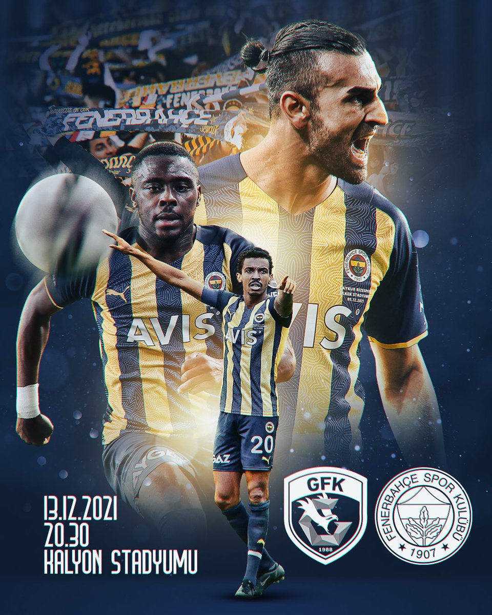 🆚 Gaziantep FK  
🗓 13 Aralık Pazartesi 
🕣 20.30
🏟 Kalyon Stadyumu  
📲 #GFKvFB