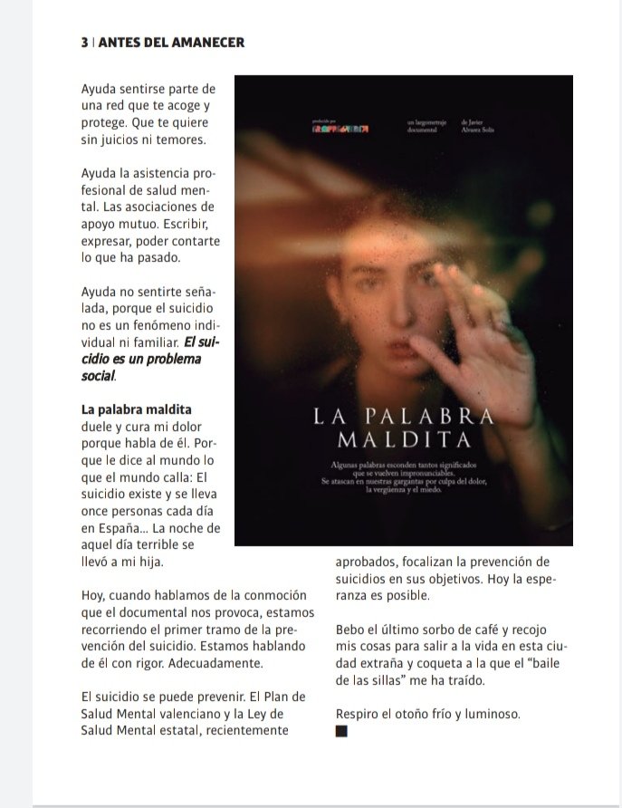 Comparto mi artículo de esta semana en columna de La Túria. Sigo en el propósito de #trabajarPorLaVida