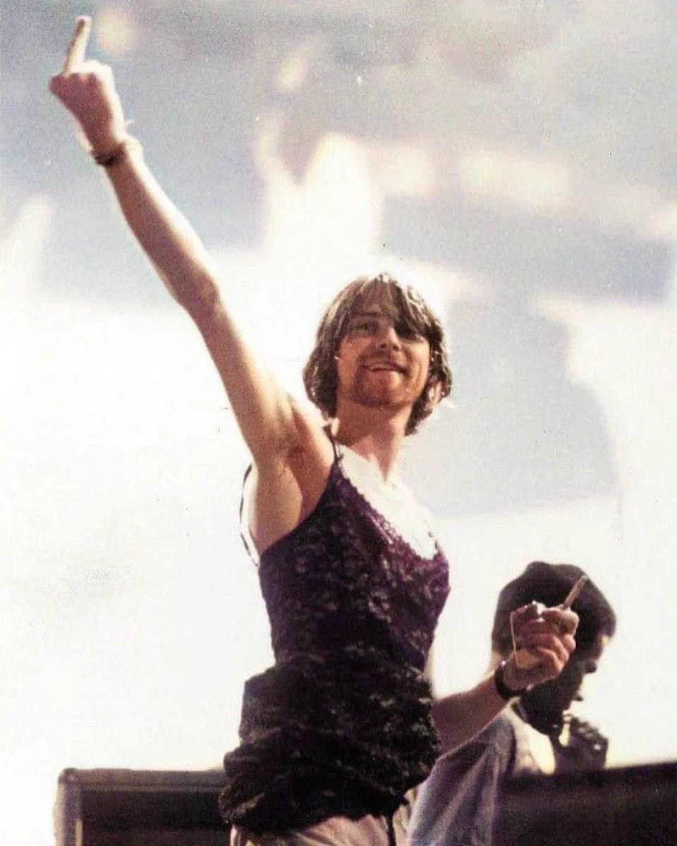 kurt cobain in a dress on X: 