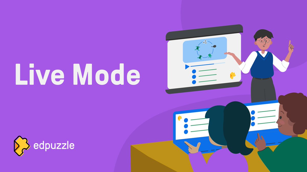 Wondering how to use Edpuzzle's Live Mode?

Use it to review a topic, encourage discussion, or play a game! ✨

Learn more here: ow.ly/VKLu50H8192 💻