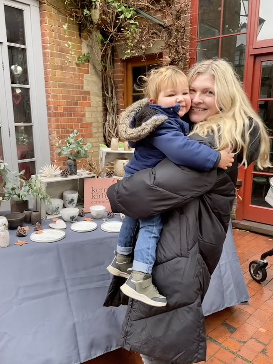 Lovely day selling ceramics <a href="/kkceramics/">kerrykirbyceramics</a> at St Nicholas Christmas Fair in Diss made even better by a visit from my beautiful son #myworld #myboy