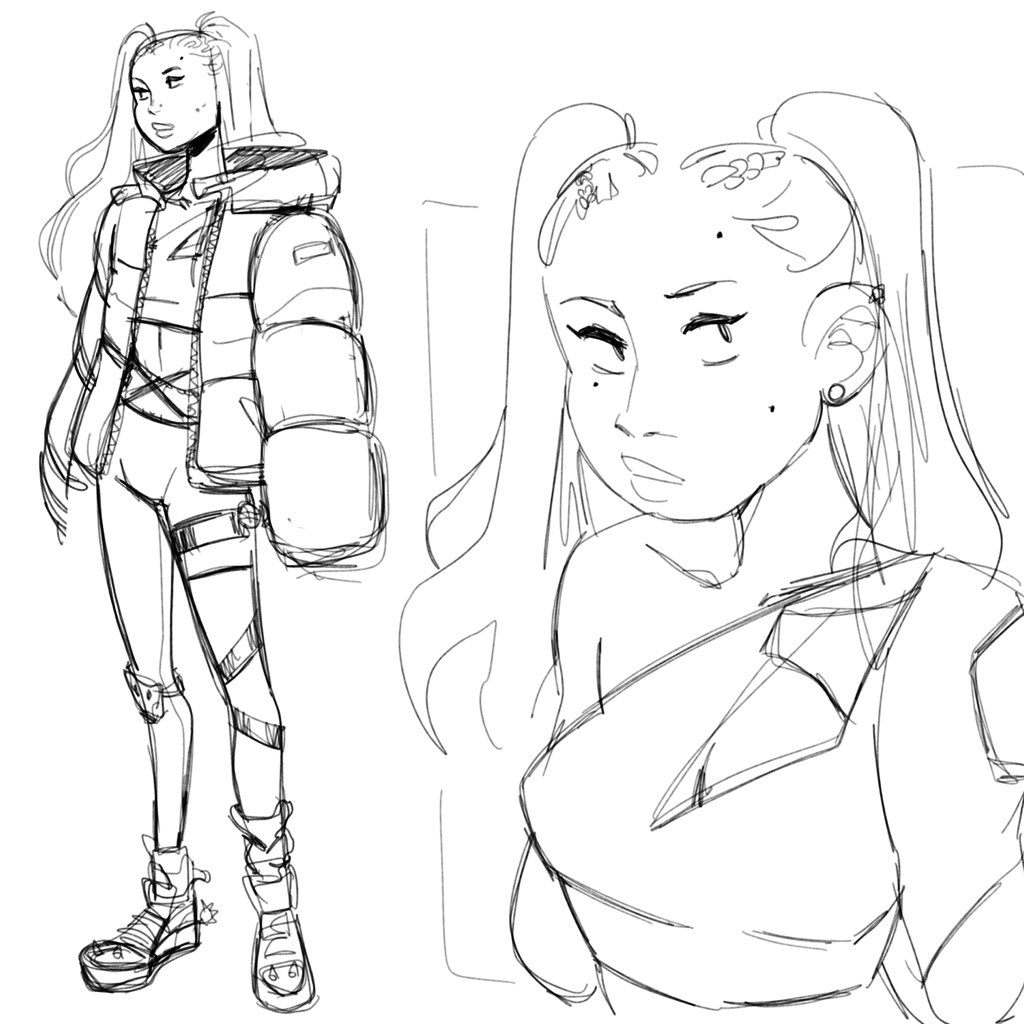 orange bubble jacket girl has made it into my oc hall of fame 