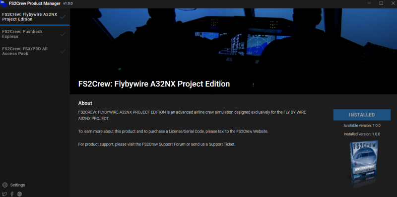 simulavuelonoti's tweet image. #FS2Crew también lanza su propia aplicación de gestión de contenidos: fs2crew.com/downloads/