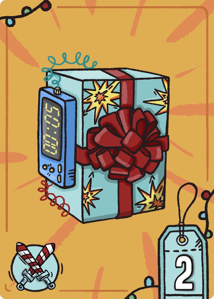 Vivalagames1's tweet photo. An explosive surprise.. 😉💥 
Boosts your elf by 2 strenght!

Coming… April 2022! 

#Christmas #game #boardgame #elves #Santa #Kickstarter #support #Workshop #santa #boardgames #Art #conceptart #comingsoon #april #hohoho https://t.co/mwl1glTn8v