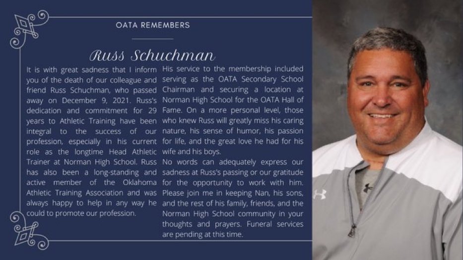 May we all live life so that when it is over, people will come together to celebrate the impact we had on them.