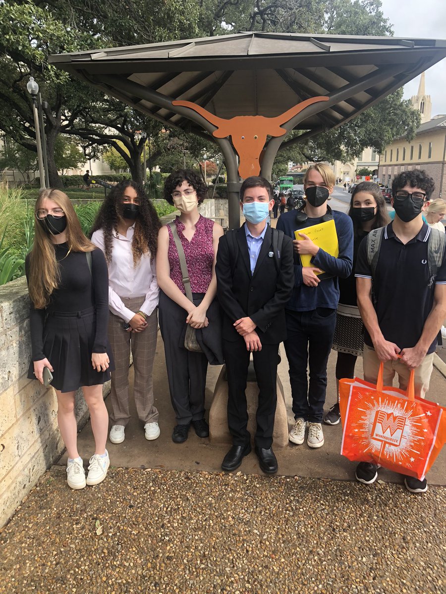 HeightsDebate's tweet photo. This past weekend the heights debate team went to Austin to compete at UT! JV CX team Easton peters and Alara Eyuboglu made it to quaterfinals 😎. Congrats to all of the teams! https://t.co/DuBjWtFT6v