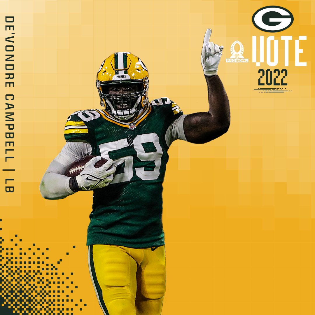packers's tweet photo. .@Came_Along_Way just registered his team-leading 100th tackle of the season. 💪

RETWEET to #ProBowlVote https://t.co/3ZGrVoZYlg