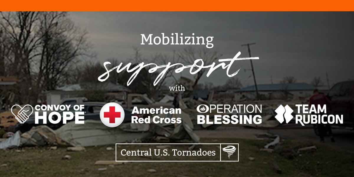We continue to follow the latest updates from yesterday's devastating tornadoes and are working alongside our nonprofit partners to assess need, provide assistance and get supplies to those impacted as quickly as possible.