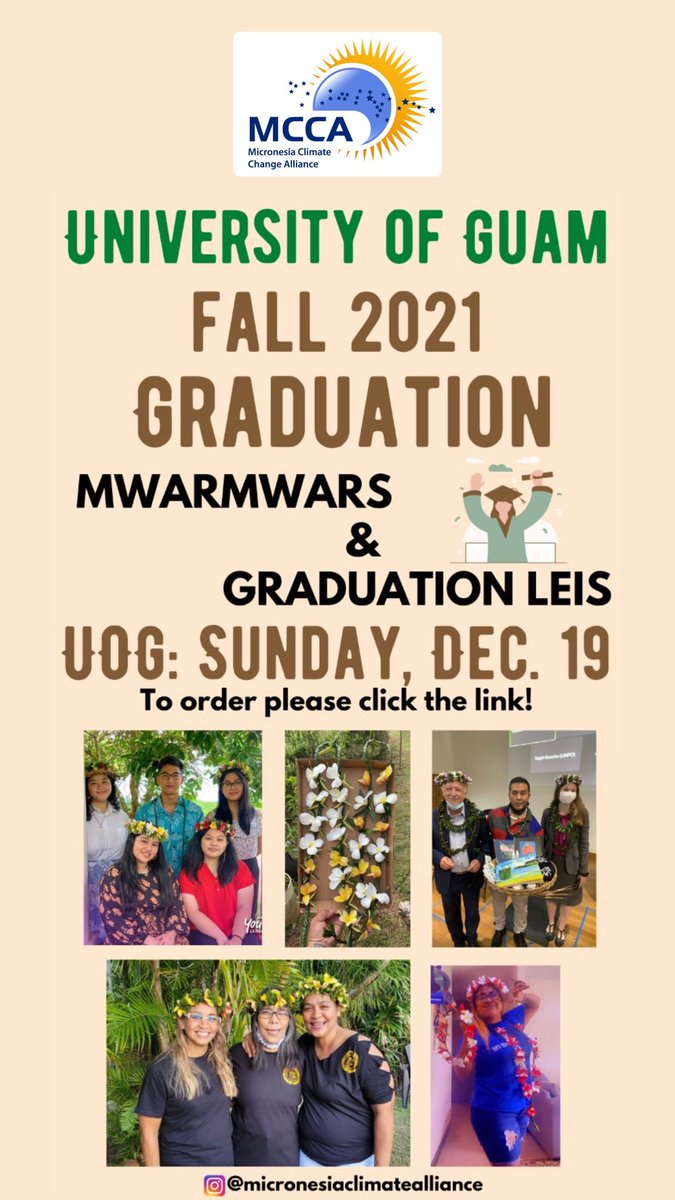 Graduation leis and MwarMwars (Flower Crowns) for sale! 🌺🌸🌼🌼🌸🌺 To order please click this link: linktr.ee/MccaGuam Celebrate and commemorate life's special occasions with 100% locally made and sourced natural and biodegradable materials.