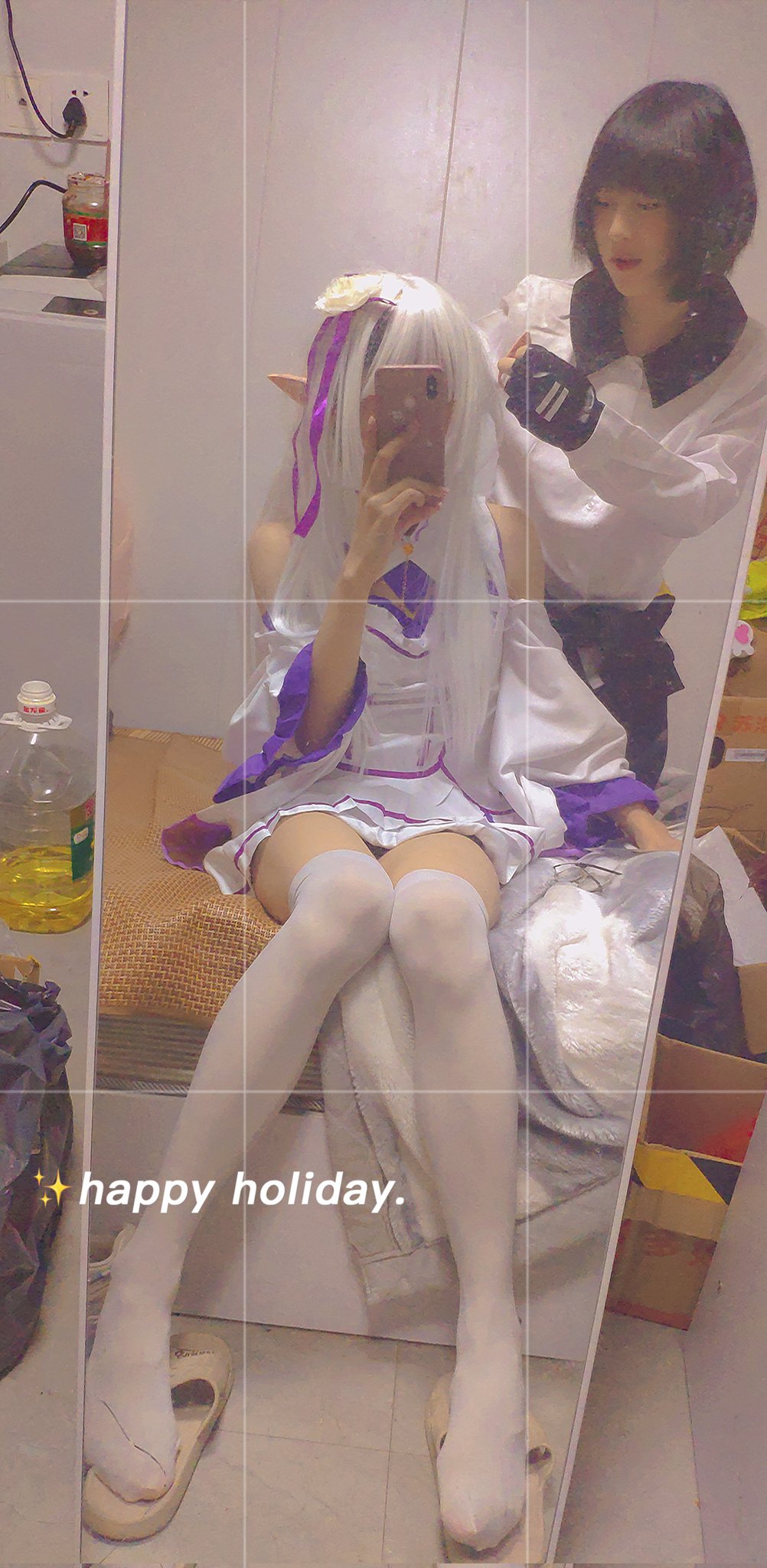 猫离kane on X: #药娘#mtf #cd #伪娘#ts #女装#男の娘#cos #可爱的男孩子#re0 #艾米莉亚#爱蜜莉雅t.coD23yougrin   X