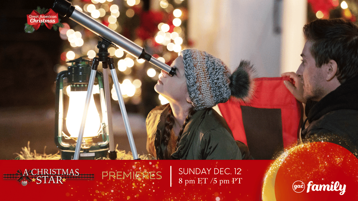 GAfamilyTV's tweet image. Have you ever looked at the stars through a telescope? ✨ #AChristmasStar #GACfamilyTV @DLissing @saradjcanning #GreatAmericanChristmas #StoriesWellTold #GACers #Hearties #Hopefuls