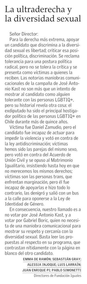 pablosimonetti's tweet photo. Carta al director. https://t.co/EFTXT44uEx