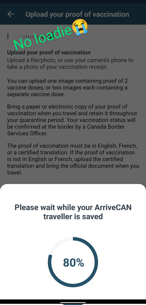 bickyarr's tweet photo. ArriveCan? More like ARRIVECAN'T 
@Canada @CanadianPM https://t.co/Q8AWID4tVM