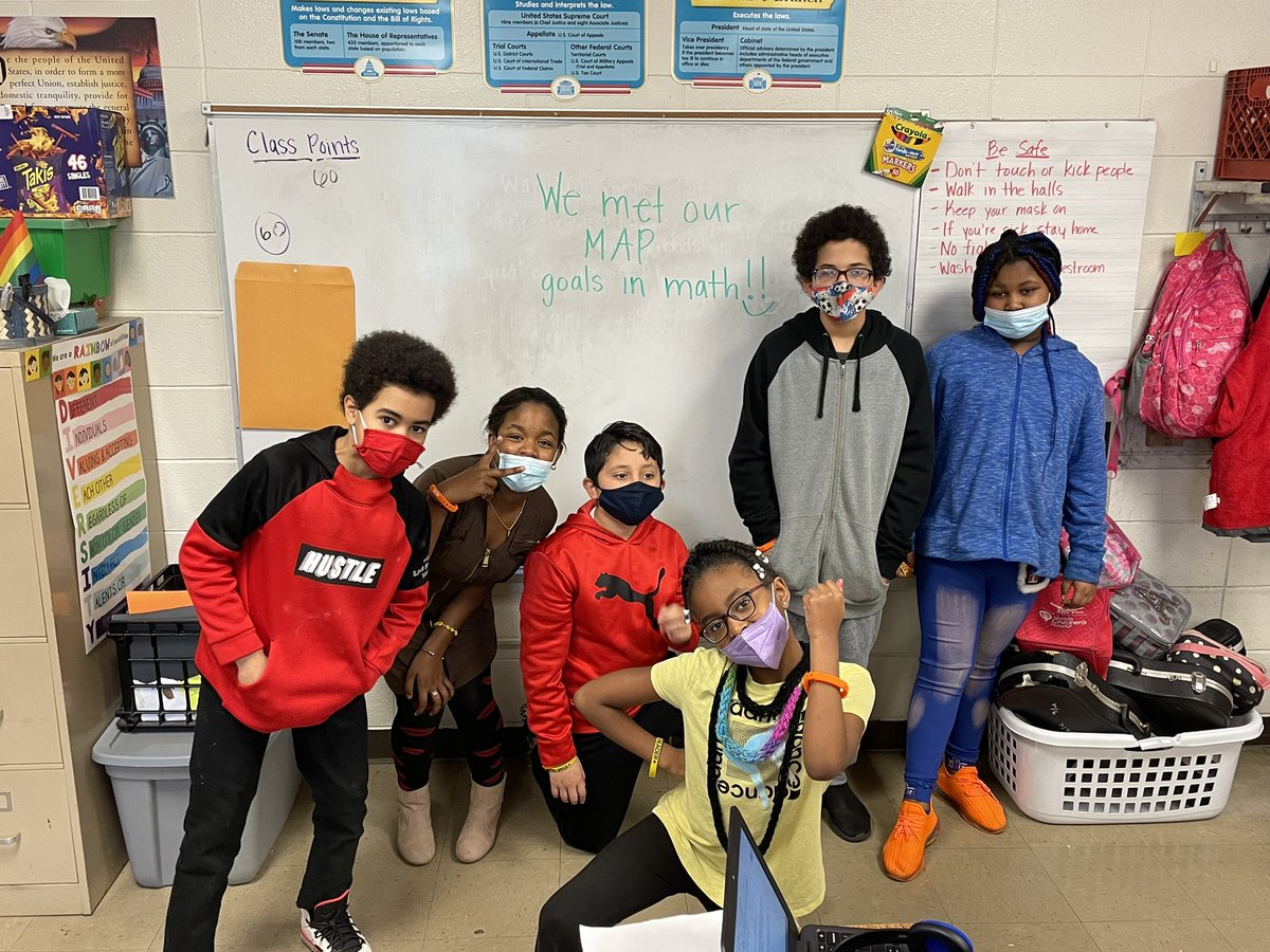 dnjmarshall1's tweet photo. These rockstars met their goals in MAP last week! #preparedandresilient 
@JCPSKY #weareJCPS https://t.co/R48hg2hdZv