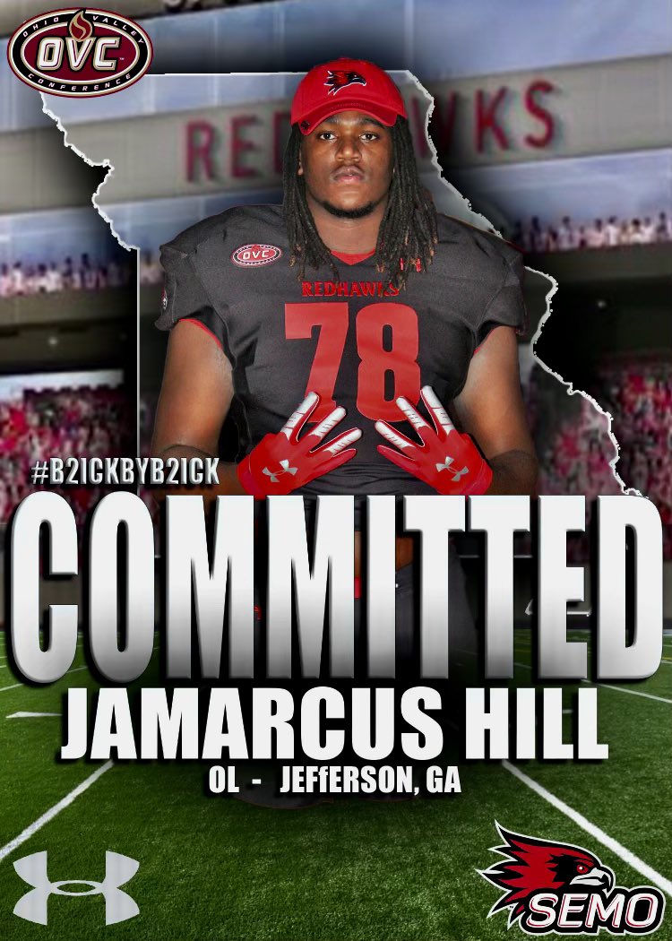 JamarcusHill78's tweet photo. Thank you for believing in me🙏🏾🙏🏾 @CBassett_SEMO @DBCoachSmith @CoachOrchard @CoachBerb @quinnbackus @jhsmdb @mstephensonJHS @MikeDoolittle1 @genecathcart4 https://t.co/X7KKFmbP3f